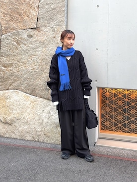 「LAATO（ラート）のアイテム」を使った、菜乃さん（レディース・155cm）の冬コーディネート