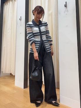 「アイテム（タンクトップ）」を使った、菜乃さん（レディース・155cm）の夏コーディネート