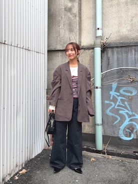 菜乃さん（レディース・155cm）の冬コーディネート