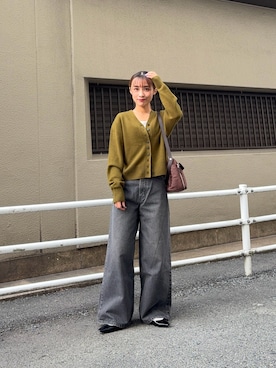 「アイテム（パンプス）」を使った、菜乃さん（レディース・155cm）の秋コーディネート