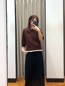 「MIXTA（ミクスタ）のアイテム」を使った、菜乃さん（レディース・155cm）の春コーディネート