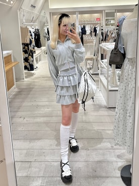 「アイテム（ジャージ）」を使った、naoさん（レディース・163cm）の夏コーディネート