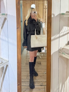 「OLIVE des OLIVE（オリーブデオリーブ）のアイテム（その他アウター）」を使った、naoさん（レディース・163cm）の秋コーディネート