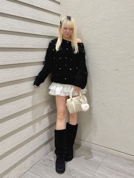 「アイテム（ヘアピン）」を使った、naoさん（レディース・163cm）の秋コーディネート