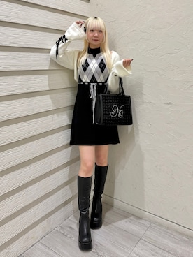 「one after another NICE CLAUP（ワンアフターアナザーナイスクラップ）のアイテム」を使った、naoさん（レディース・163cm）の秋コーディネート