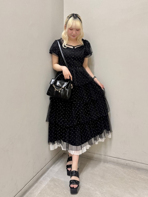 セール】【Black Ribbon Collection】バックリボンティアード セール】【Black Ribbon Collection】バックリボンティアード