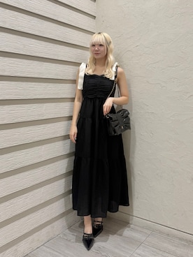 「one after another NICE CLAUP（ワンアフターアナザーナイスクラップ）の【初回分完売】リボンキルティングバッグ（ショルダーバッグ）」を使った、naoさん（レディース・163cm）の秋コーディネート