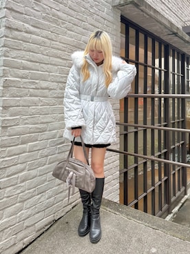 「OLIVE des OLIVE（オリーブデオリーブ）のアイテム（その他アウター）」を使った、naoさん（レディース・163cm）の秋コーディネート
