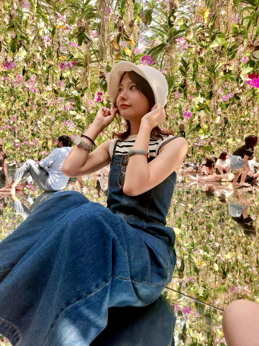 「おでかけコーデ、シンプルスタイル、低身長女子、おしゃれさんと繋がりたい、イエベ秋、骨格ウェーブ、ブルベ夏、インスタグラムはじめました、カジュアル、ヘルシー、夏コーデ、ラフ、Kastane、インスタフォローしてね！、マイベストコーデ2024」｜「GUのアイテム（帽子、ホワイト系）」を使った、凜花/RINKAさん（骨格ウェーブ・レディース・152cm）の冬コーディネートの1枚目の写真
