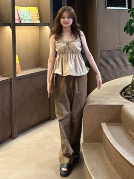 「mystic（ミスティック）のアイテム」を使った、ユナさん（骨格ストレート・レディース・162cm）の夏コーディネート