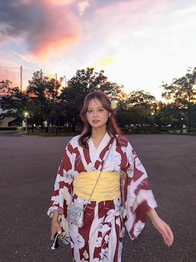 「花火大会」｜ユナさん（レディース・162cm）の夏コーディネート
