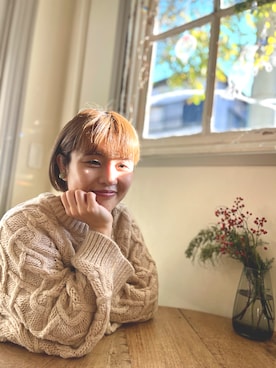 「アイテム（イヤリング）」を使った、mzktrmさん（レディース・150cm）の冬コーディネート