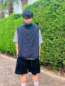 「アイテム（その他アウター）」を使った、renさん（メンズ・169cm）の夏コーディネート