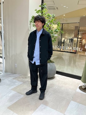 「ITEMS URBANRESEARCH（アイテムズ アーバンリサーチ）のアイテム（ブルゾン）」を使った、renさん（メンズ・169cm）の春コーディネート