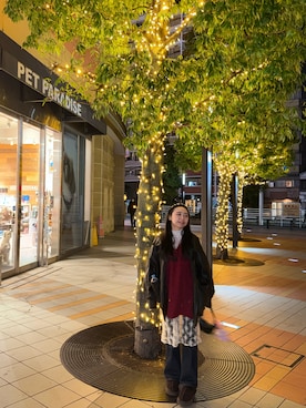 「アイテム（バッグ）」を使った、sharonccccccさん（レディース・158cm）の冬コーディネート