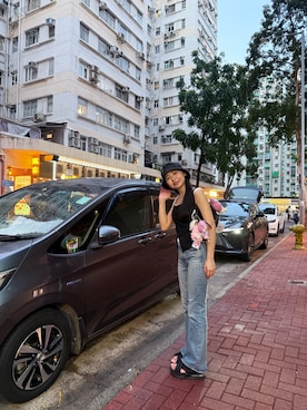 「アイテム（バッグ）」を使った、sharonccccccさん（レディース・158cm）の冬コーディネート