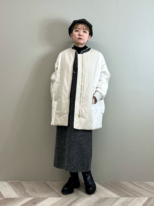 中綿ヨークミリタリーコート