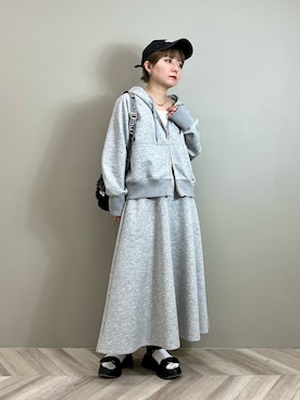 YAMASHITAさん（レディース・156cm）の冬コーディネート