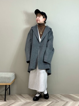 「アイテム（ワンピース/ドレス）」を使った、YAMASHITAさん（レディース・156cm）の秋コーディネート