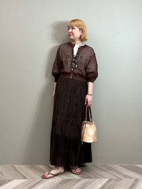 「Gready Brilliant（グレディブリリアン）のアイテム」を使った、YAMASHITAさん（レディース・156cm）の春コーディネート