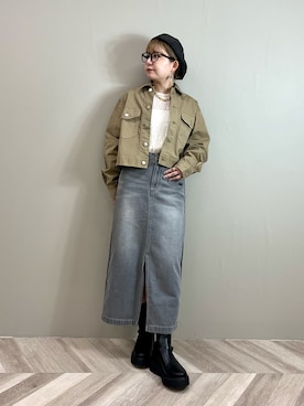 「アイテム（その他アウター）」を使った、YAMASHITAさん（レディース・156cm）の夏コーディネート