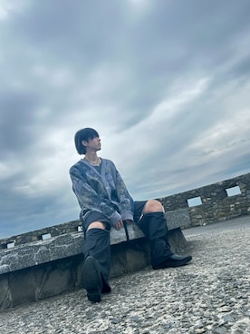 「HARE（ハレ）のアイテム（パンツ）」を使った、りゅーとさん（メンズ・169cm）の冬コーディネート