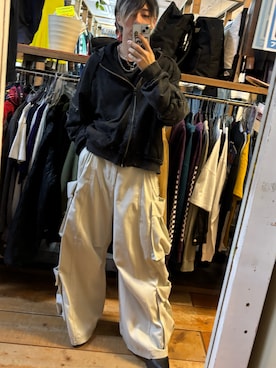 「HARE（ハレ）のアイテム（パーカー）」を使った、りゅーとさん（メンズ・169cm）の秋コーディネート