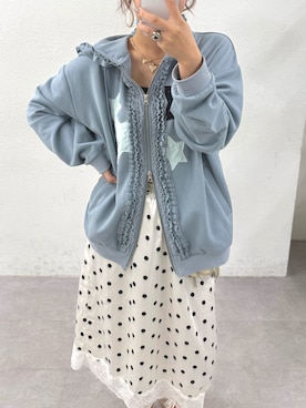 「w closet（ダブルクローゼット）のアイテム」を使った、erina yamshitaさん（レディース・160cm）の夏コーディネート