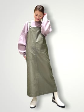 「Manhattan Portage」｜「アイテム（ジャンパースカート）」を使った、yu*yuさん（レディース・161cm）の秋コーディネート