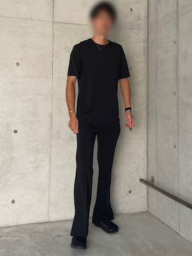 「Adoon plain（アドーンプレーン）のアイテム（パンツ）」を使った、高身長さん（メンズ・186cm）の夏コーディネート
