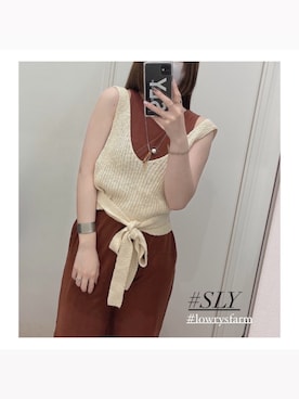 「SLY（スライ）のアイテム（つなぎ/オールインワン）」を使った、𝐍𝐨𝐚𝐡さん（レディース・163cm）の夏コーディネート
