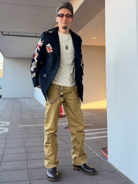 「アイテム（ジャケット/アウター）」を使った、futorockさん（メンズ・177cm・50代）の冬コーディネート