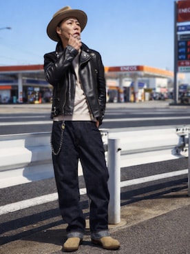 「RED WING（レッドウィング）のアイテム」を使った、futorockさん（メンズ・177cm）の冬コーディネート