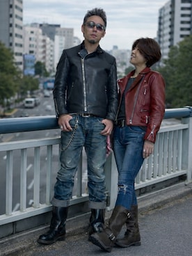 「YOSUKE（ヨースケ）のアイテム」を使った、futorockさん（メンズ・177cm）の冬コーディネート