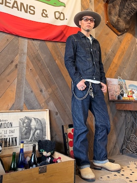 「RED WING（レッドウィング）のアイテム（シューズ）」を使った、futorockさん（メンズ・177cm）の春コーディネート