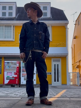 「RED WING（レッドウィング）のアイテム」を使った、futorockさん（メンズ・177cm）の冬コーディネート