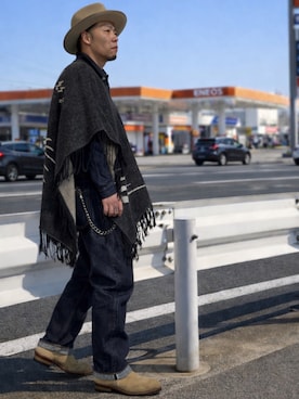 「FULLCOUNT（フルカウント）のアイテム」を使った、futorockさん（メンズ・177cm）の春コーディネート