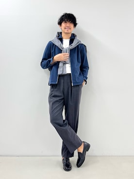 NISHINOさん（骨格ウェーブ・メンズ・178cm）の秋コーディネート