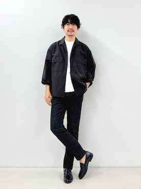 「アイテム（ローファー）」を使った、NISHINOさん（メンズ・178cm）の秋コーディネート