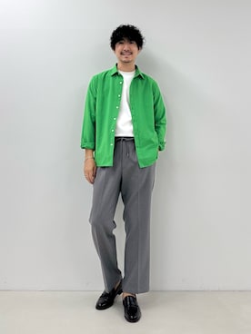 「アイテム（ブレスレット）」を使った、NISHINOさん（メンズ・178cm）の秋コーディネート