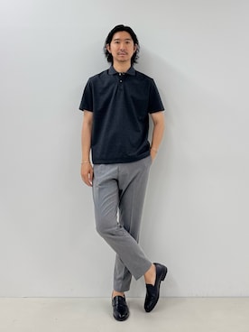 「NOLLEY’S（ノーリーズ）のアイテム」を使った、NISHINOさん（メンズ・178cm）の夏コーディネート