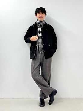 NISHINOさん（骨格ウェーブ・メンズ・178cm）の冬コーディネート