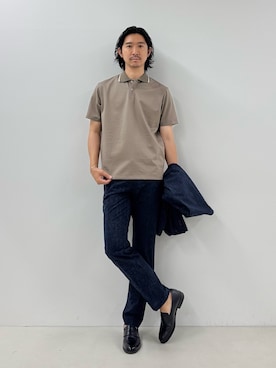 「NOLLEY’S（ノーリーズ）のアイテム」を使った、NISHINOさん（メンズ・178cm）の夏コーディネート