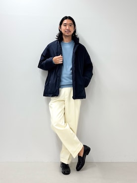 「NOLLEY’S（ノーリーズ）のアイテム」を使った、NISHINOさん（メンズ・178cm）の秋コーディネート