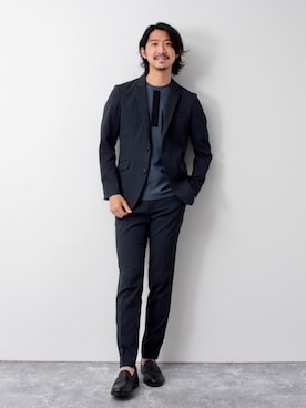 「Stutostein Nolley's（シュテットシュタインノーリーズ）のアイテム（パンツ）」を使った、NISHINOさん（メンズ・178cm）の春コーディネート