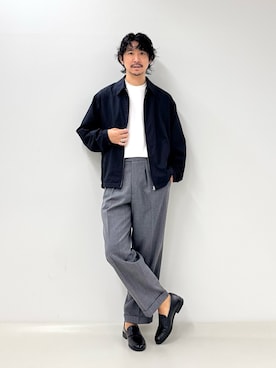 「NOLLEY’S（ノーリーズ）のアイテム」を使った、NISHINOさん（メンズ・178cm）の秋コーディネート