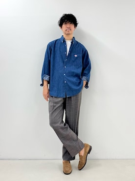 NISHINOさん（骨格ウェーブ・メンズ・178cm）の秋コーディネート