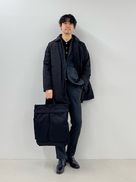 「アイテム（テーラードジャケット）」を使った、NISHINOさん（メンズ・178cm）の冬コーディネート