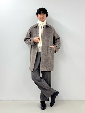 「メンズファッション」｜NISHINOさん（メンズ・178cm）の冬コーディネート