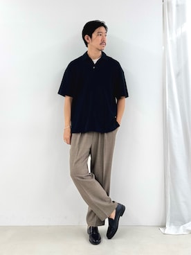 NISHINOさん（骨格ウェーブ・メンズ・178cm）の秋コーディネート